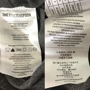 NWT One Teaspoon “Le Wolves” Denim Shorts